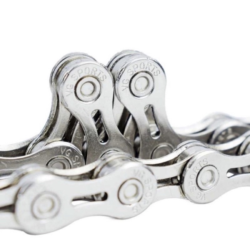 Rantai Sepeda VG Sport 9 Sped Silver bicycle chain half hollow