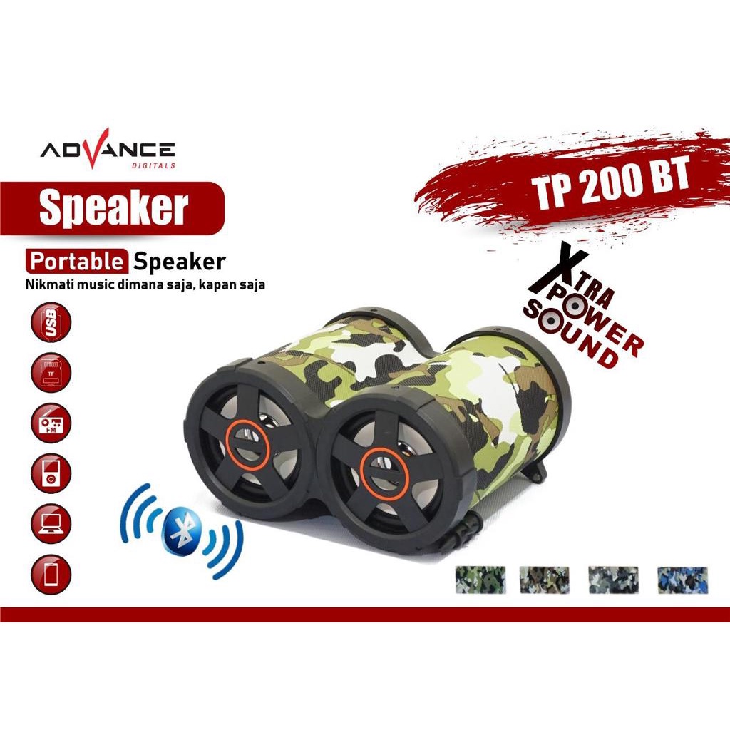 Speaker Teropong Advance TP200 / TP200 Lampu / TP200 BT Bluetooth