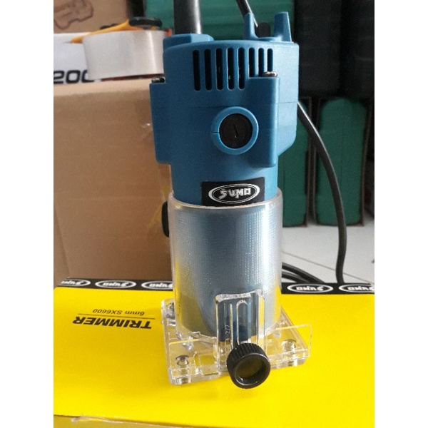 MESIN TRIMMER PROFIL ROUTER KAYU 6mm 350W SUMO SX6600