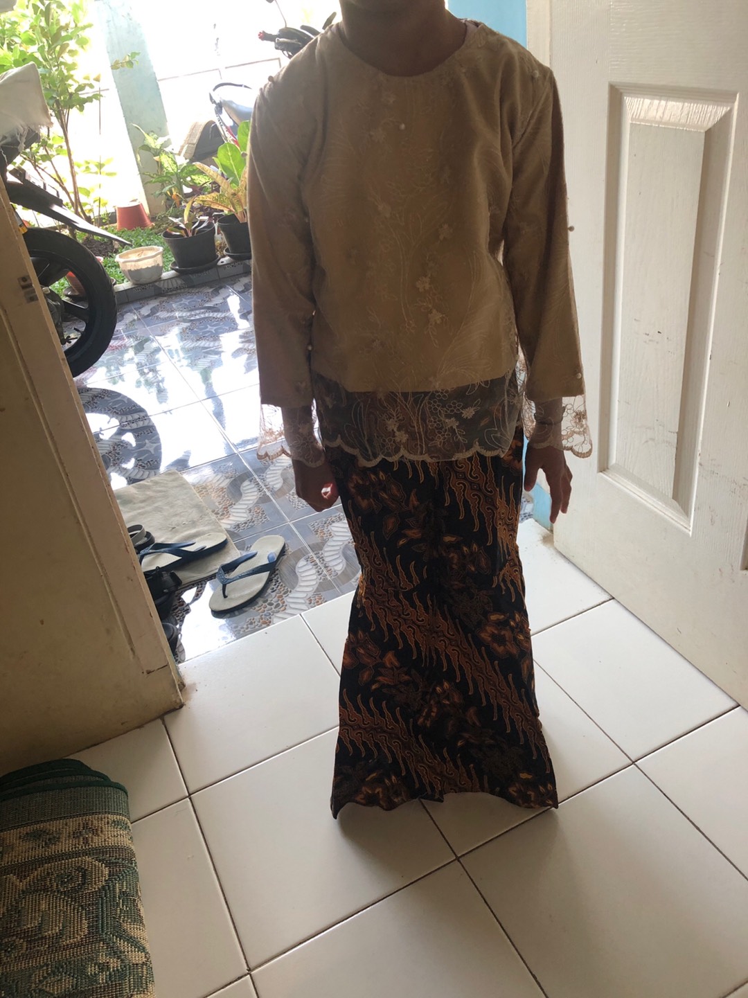 Batik Couple Keluarga Sania Ruffle Ori Ndoro Jowi Dnt Motif Madu Termurah Di