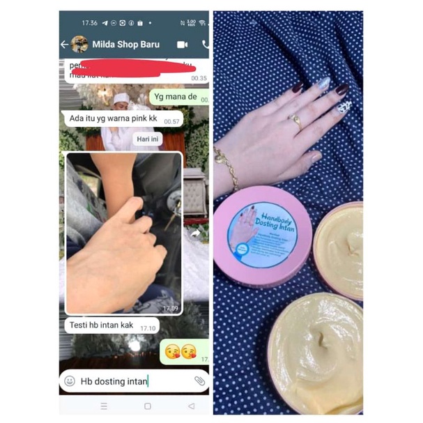 Handbody Dosting Intan 250ml Aman dan terbukti memutihkan dengan cepat