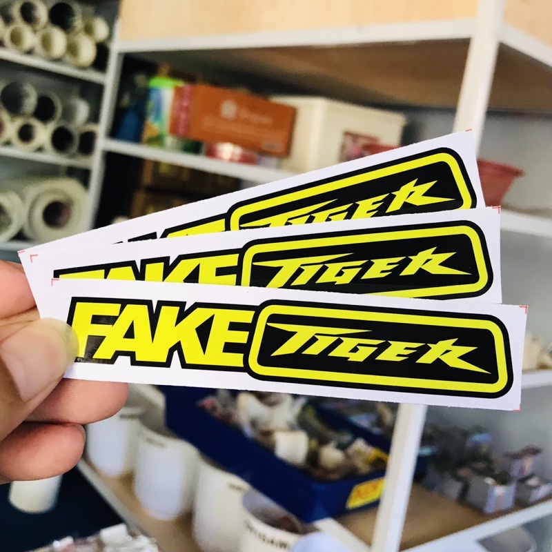 Stiker Motor Racing Anti Air - Fake Tiger Fake Beat