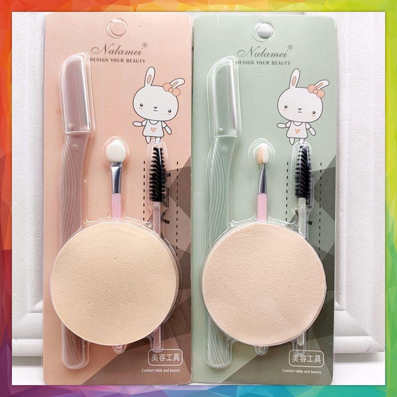 SPONGE FACE AND EYELASH SET QUALITY