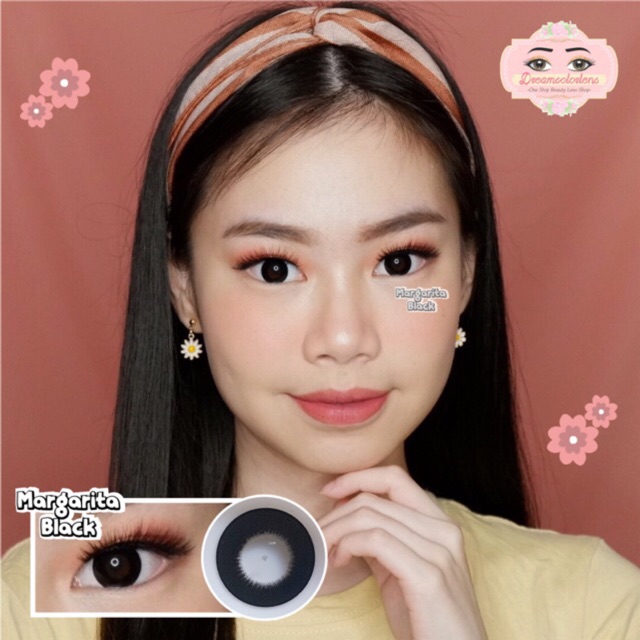 Softlens Kitty Kawaii Mini Margarita Black / Hitam Normal Minus Beda Minus