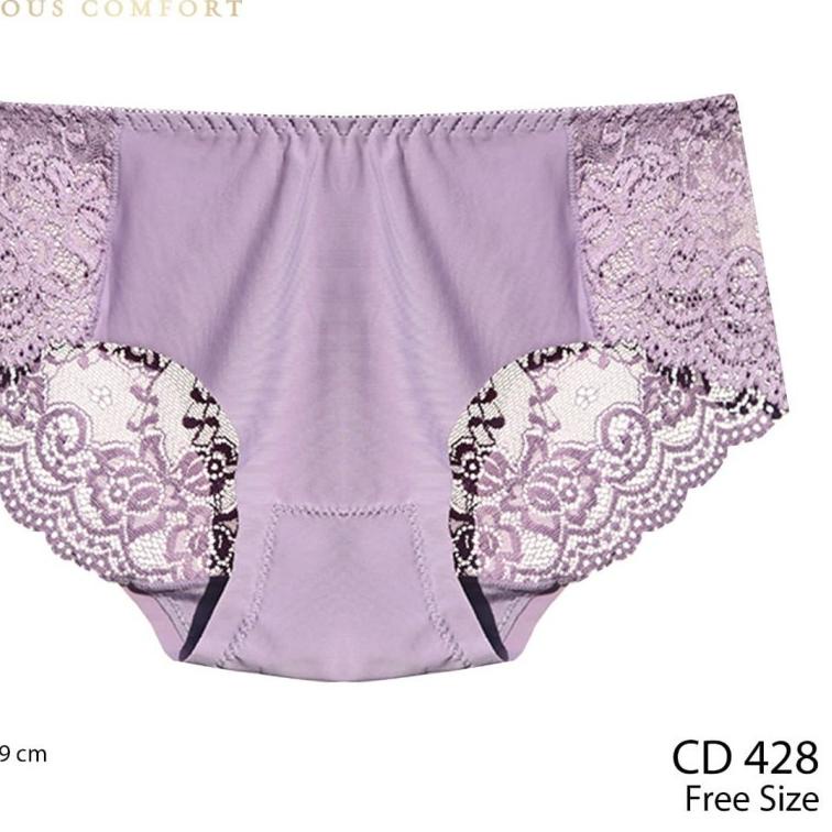 ♠ TALLY Celana Dalam Seamless Renda Fit L - XL Nyaman Tidak Gatal CD 428 ➦