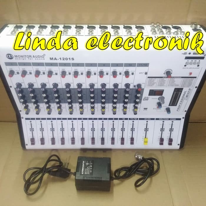 mixer monitor audio 1201s 12channel monitor audio