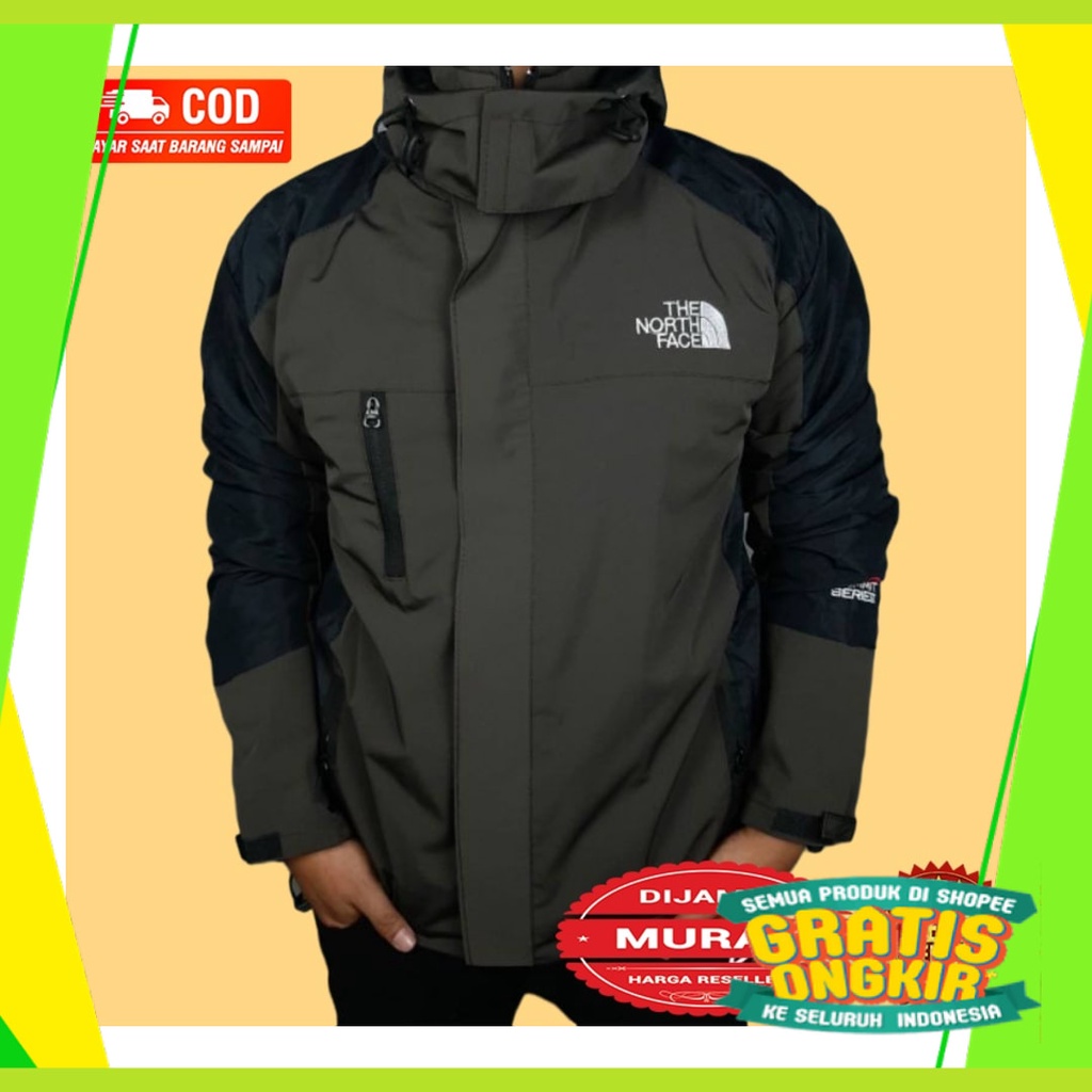 Hitam Putih Biru Orange Hijau Navy Dongker Polos moccha coklat / (BISA COD) Jaket outdoor anti air 1