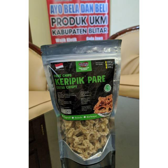 

KERIPIK PARE KRIPIK SAYUR PARE, KRIPIK YUMI BLITAR