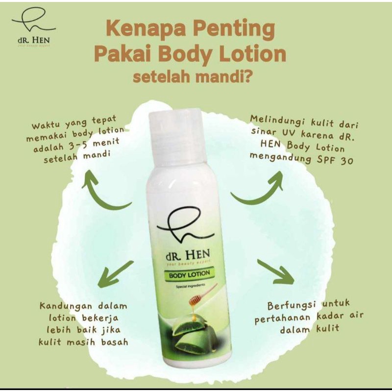 BODY LOTION dR.Hen skincare ( DR HEN SKINCARE JOGJA )