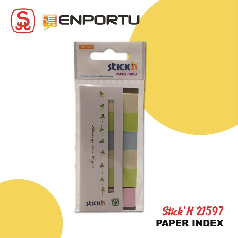 

SALE Sticky Note Hopax Paper Index 50x20 mm - Recycled 21597 Cover Card HOT SALE