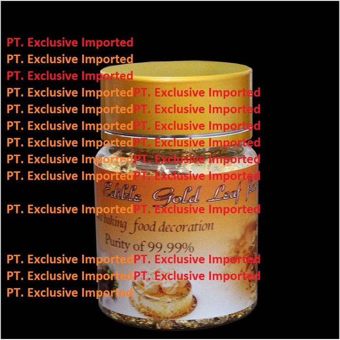 edible gold pure flake flakes kertas emas murni 24 karat 24k botolan