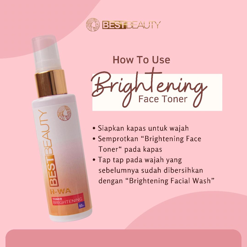 Toner Wajah Brightening Glowing by Best Beauty Skincare BPOM