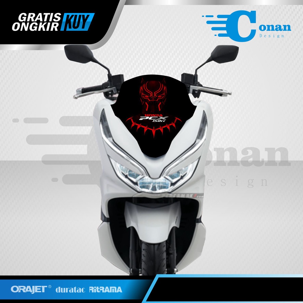 Stiker Visor PCX - Stiker Visor PCX 150 Terlaris - Stiker Winshield PCX Terbaru