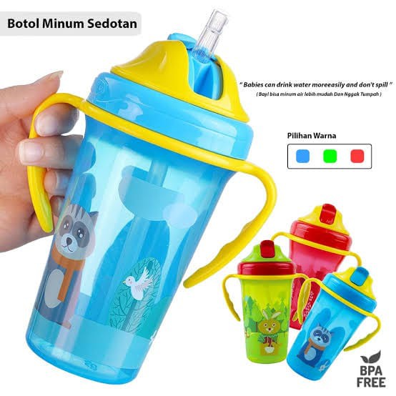 Botol Gelas Minum Sedotan Anak