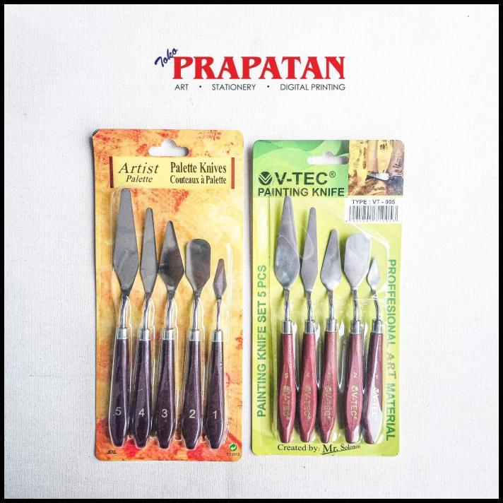 

Pisau Palet / Painting Knife V-Tec Set (5 Pcs)