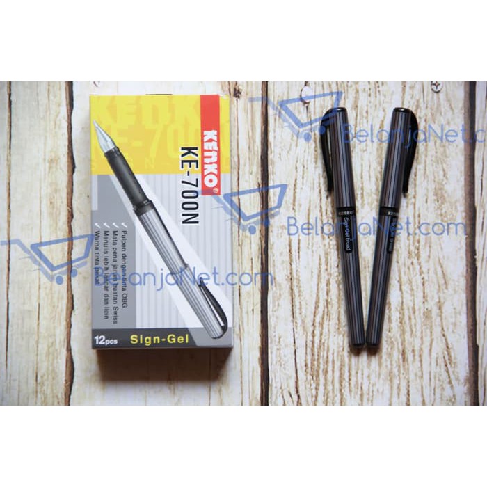 Pen Gel Kenko KE-700N 0.7mm (untuk Sign / Tanda Tangan) [1 LUSIN]