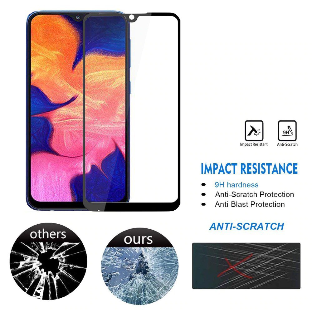 Tempered Glass Full REALME C3  REALME 5 5I C11 C12 C15 REALME 6 / 7 / X2 PRO Narzo 20 / narzo 30A