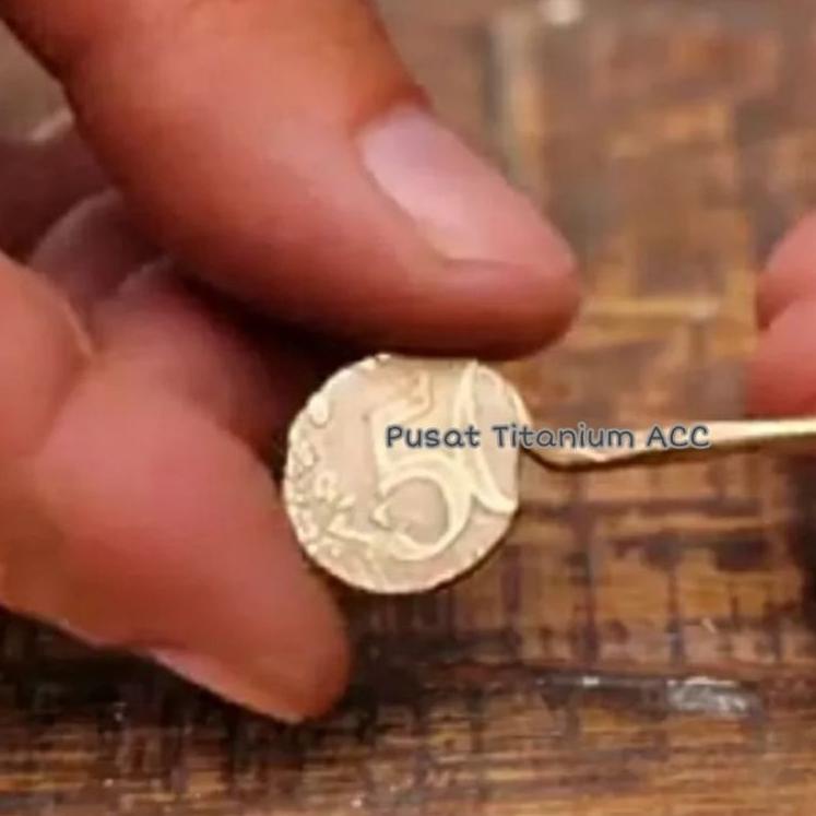 CINCIN COUPLE LOGAM KOIN KUNINGAN UANG 500 RUPIAH 1991 ANTI KARAT TERKINI –TAK.10Jn22e