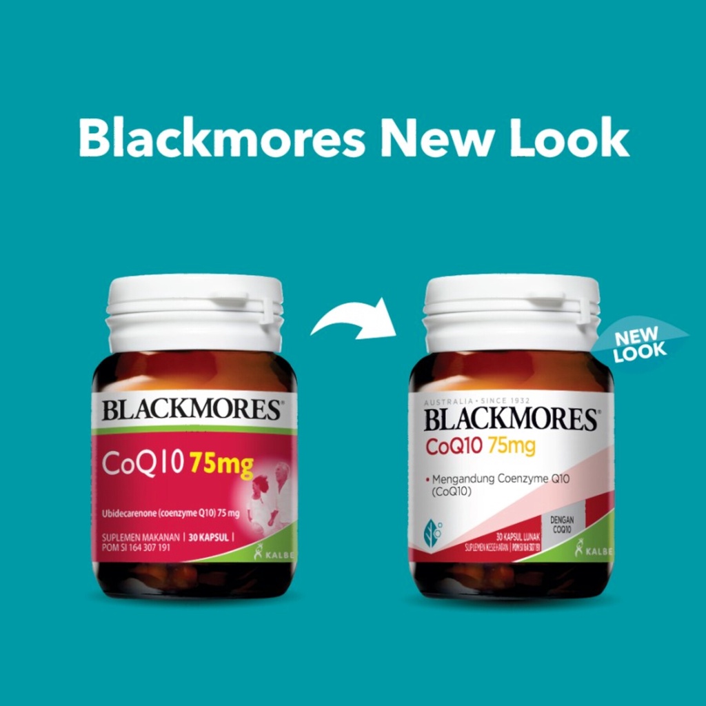 Blackmores CoQ10 75mg Suplemen Jantung BPOM Kalbe 30 Kapsul