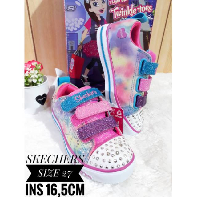 Sepatu anak led skechers