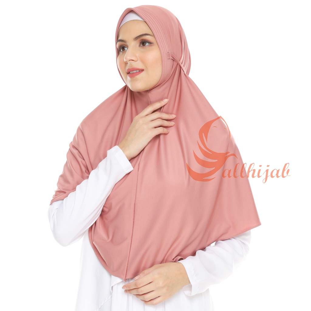 Khimar Bergo Hafsa tali pad antem