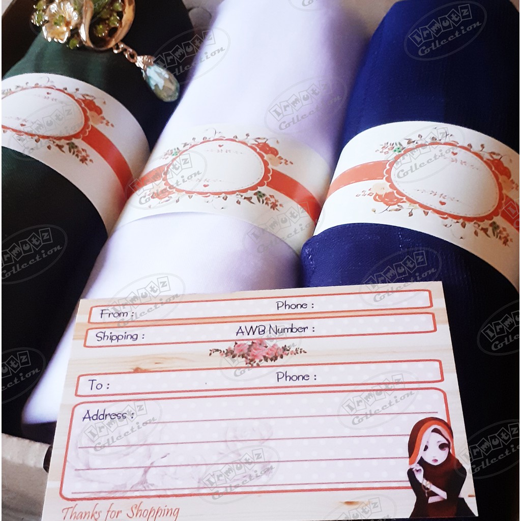 Stiker Baju Wanita Muslimah Hijab Jilbab Pashmina Murah Dropship No. 22
