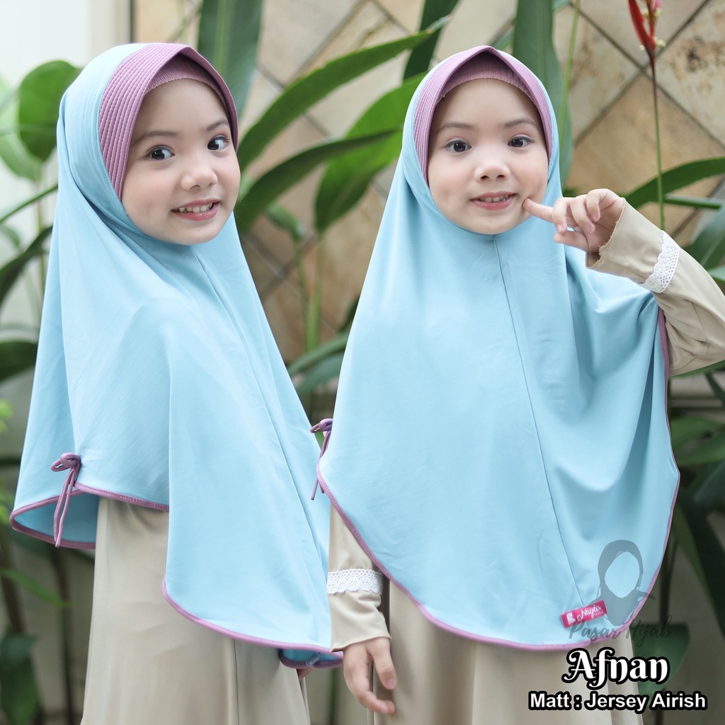 Kerudung Anak Al-Nizam Hijab Anak Afnan Jilbab Anak Jersey Premium Pasar Hija'b