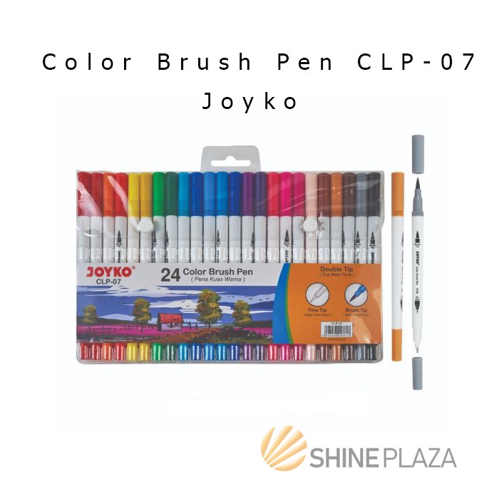 

kaligrafi-perlengkapan- flash sale color brush pen joyko 24 warna clp-07 -perlengkapan-kaligrafi.