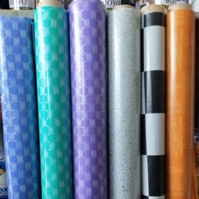 Karpet Meteran / Taplak Meja Plastik Meteran Motif