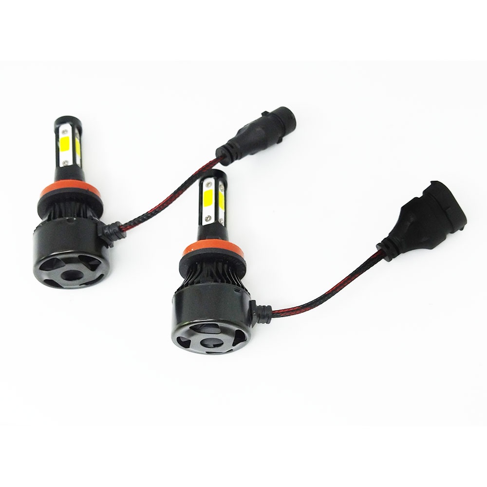 Lampu Depan Mobil LED COB Headlight H11 Cool White 2 PCS - 75818-4CN - Black