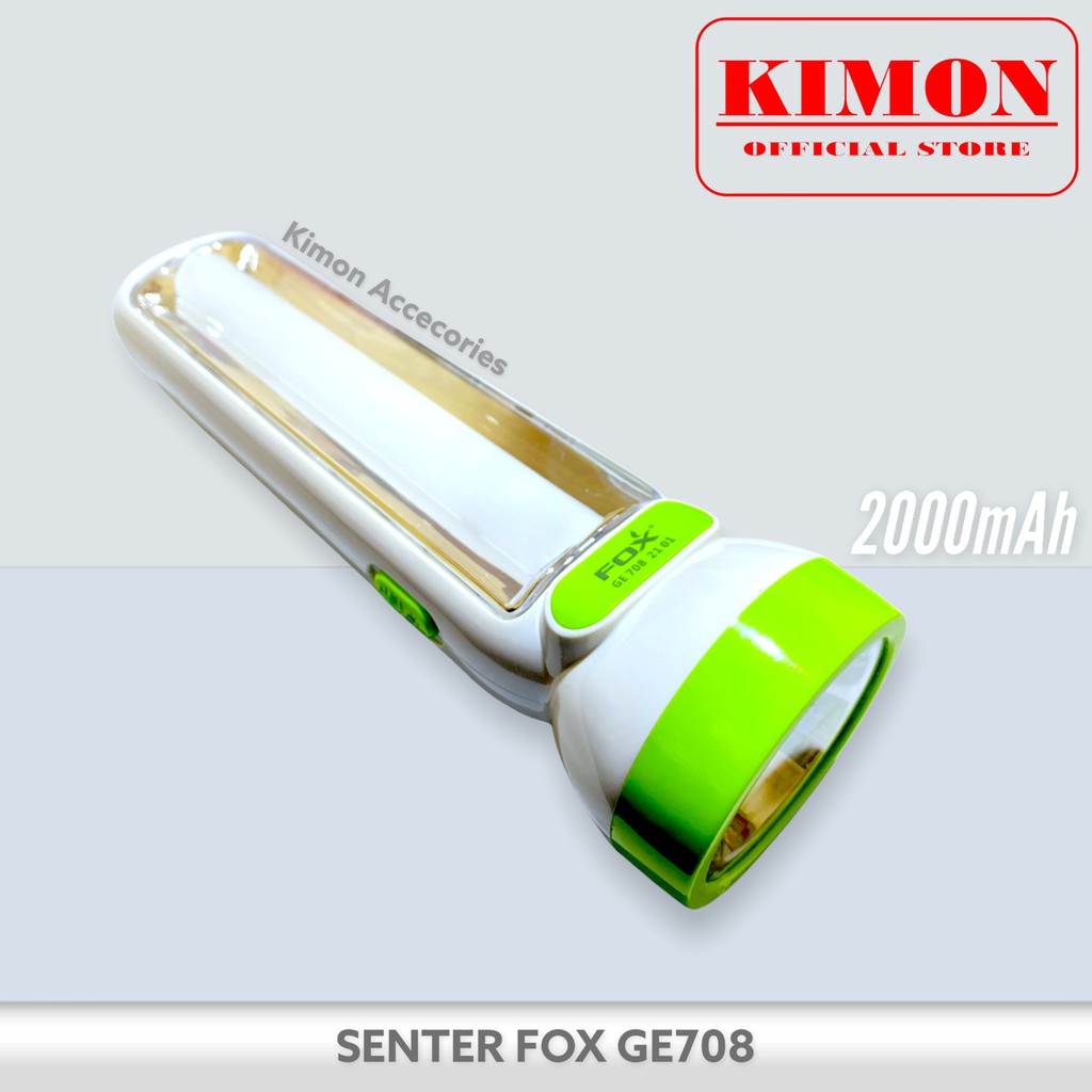 SENTER FOX GE705 GE708 GE709 LAMPU LED EMERGANCY DARURAT ISI ULANG