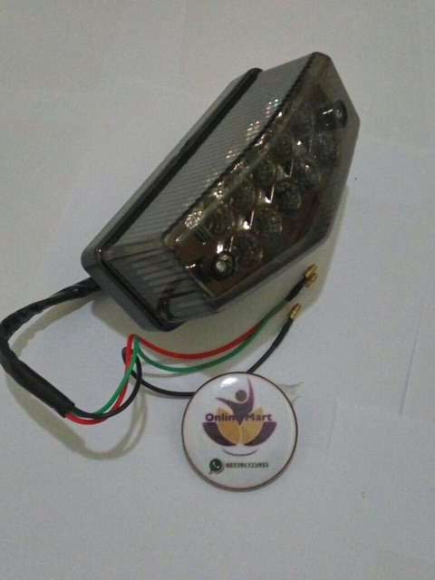 Lampu stop atau lampu belakang RX king led mika hitam