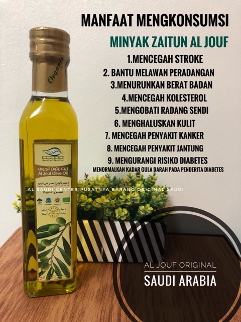 Minyak Zaitun Al Jouf Organic Original Saudi Arabia Shopee Indonesia