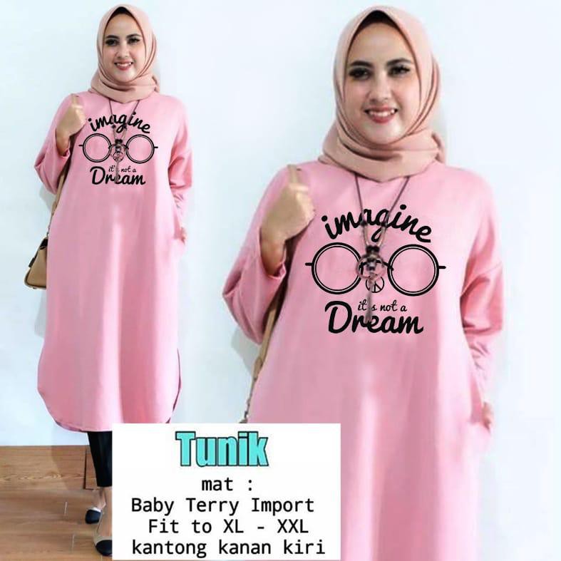 TUNIK IMAGINE / TUNIK MAMACHI / TUNIK POLOS/ TUNIK CEWEK / TUNIK PANJANG / TUNIK MOTE / TUNIK MUSLIM