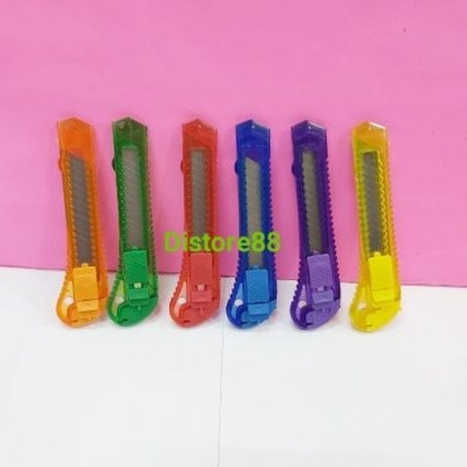 

Pisau Cutter besar Warna Warni Murah Merek JENIA J-500 ( 1pcs )