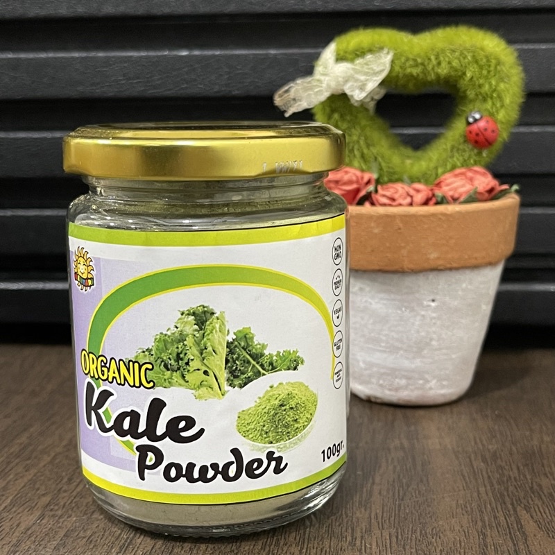 Organic Kale Powder Bottle Jar 100Gram