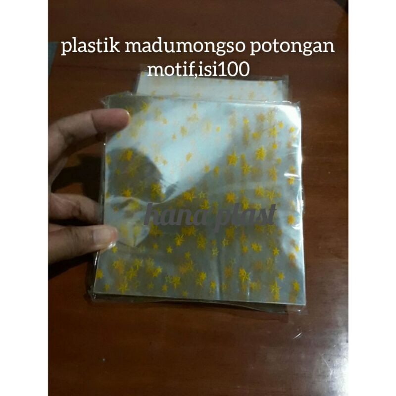 PLASTIK MADUMONGSO/PLASTIK KACA POTONGAN MOTIF
