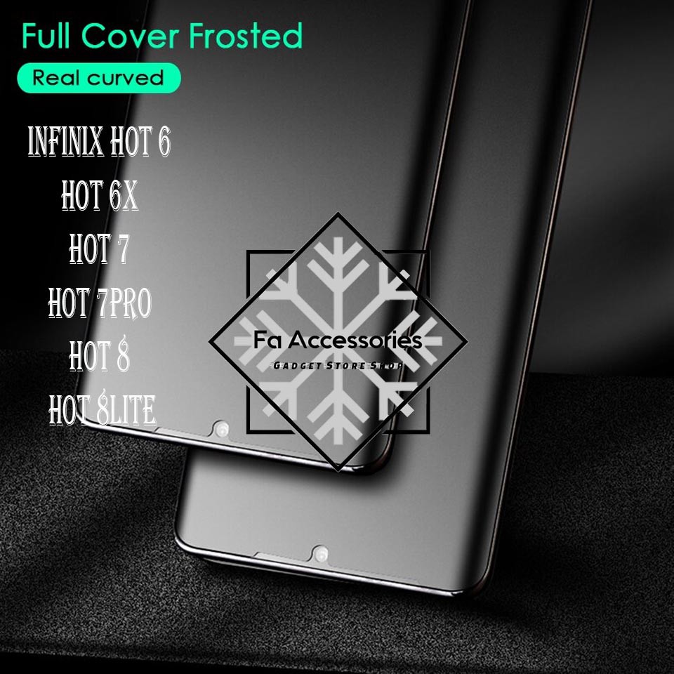 FA ANTI GORES JELLY HYDROGEL MATTE INFINIX HOT 6 6X 6PRO 7 7PRO 8 LITE PRO FULL SCREEN PROTECTOR SHOCK PRO