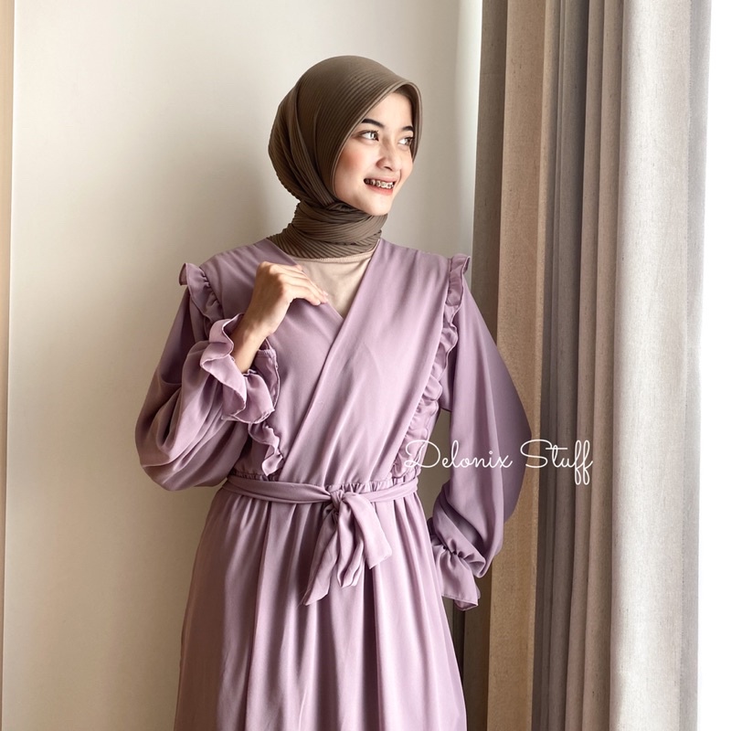 Long outer ceruty dress