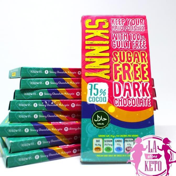 

BEST SELLER SKINNY Coklat low carbo/ ketofy / isi 1 bar @45gram