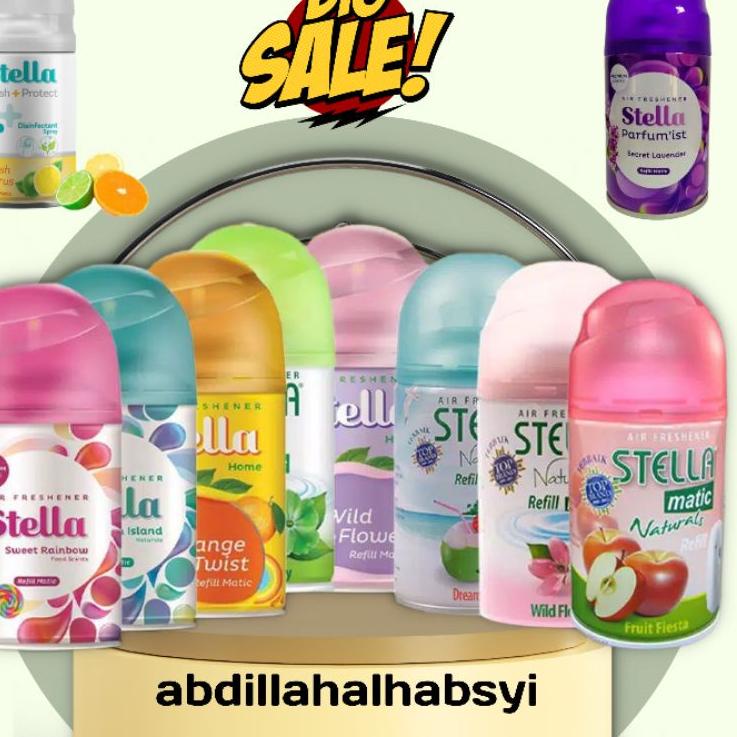 ORDER NOW Stella reffil matic spray 225 ml /isi ulang stella matic box