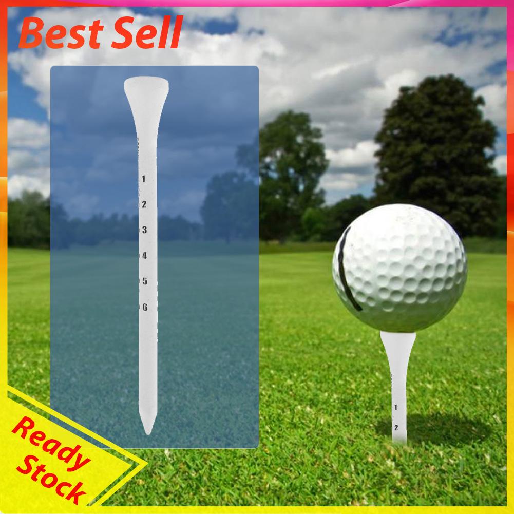 80pcs Tee Golf Profesional Bahan Kayu Ukuran 83mm Dengan Skala Digital