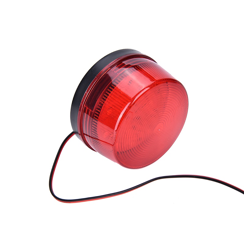 {LUCKID}Orange Blue Red 12V LED Security Alarm Strobe Signal Warning Flashing Light Lamp