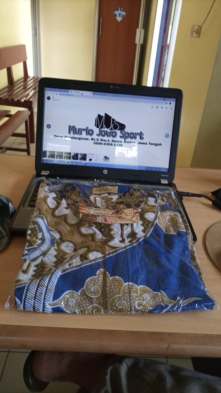 Terlaris Kemeja Batik Pria Hitam Manis Kujang Coklat