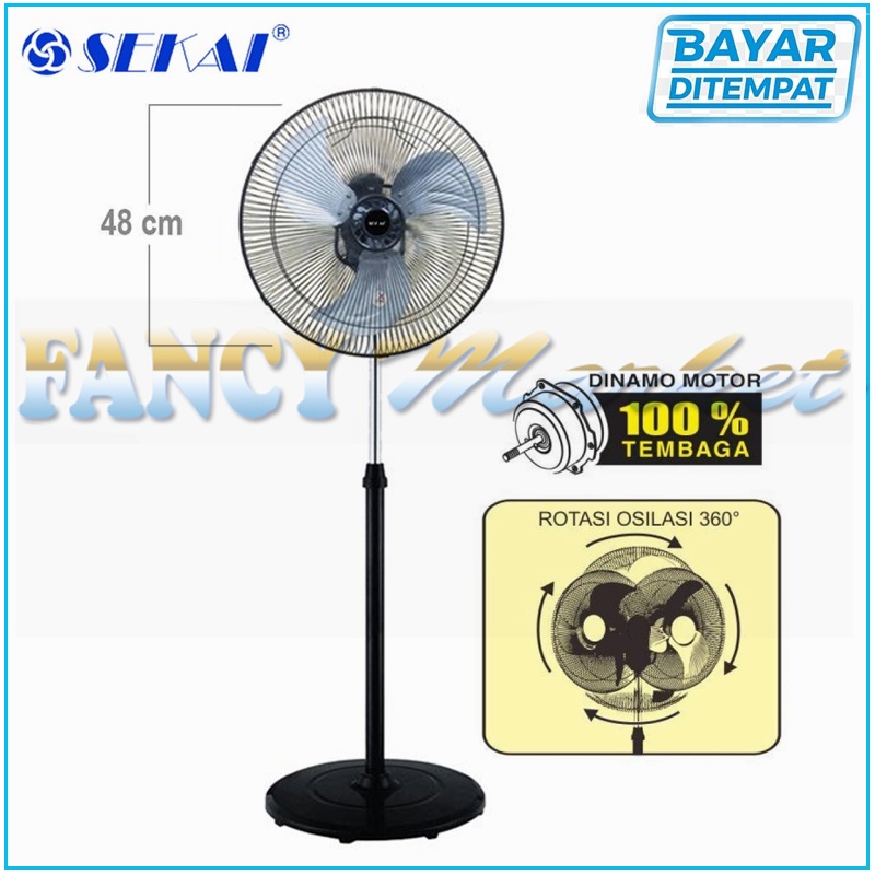 KIPAS ANGIN TORNADO Berdiri Sekai SFN 1809/Sekai SFN 1808 - 18 inch
