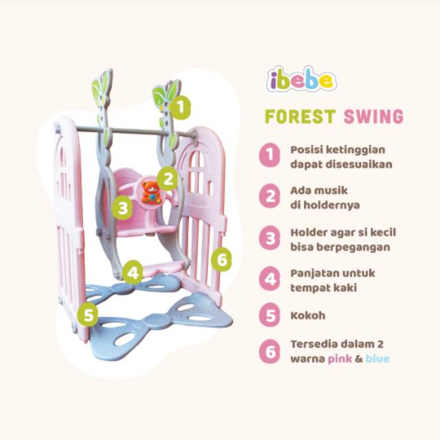 Ibebe Forest Swing Pink