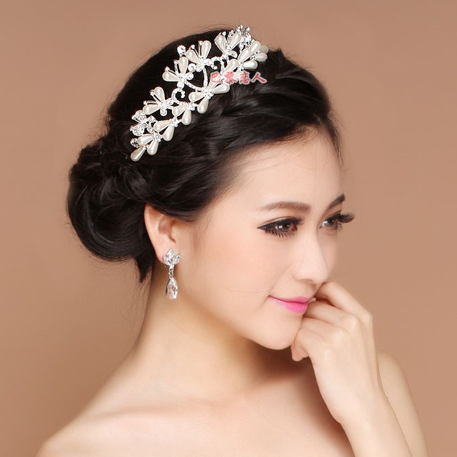 [READY STOCK] CROWN WEDDING AKSESORIS RAMBUT HEADPIECE PENGANTIN BUNGA TRP026