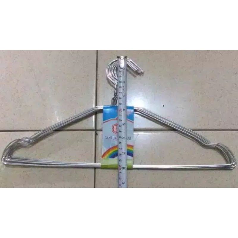 10 pcs hanger kawat hanger jemuran kokoh