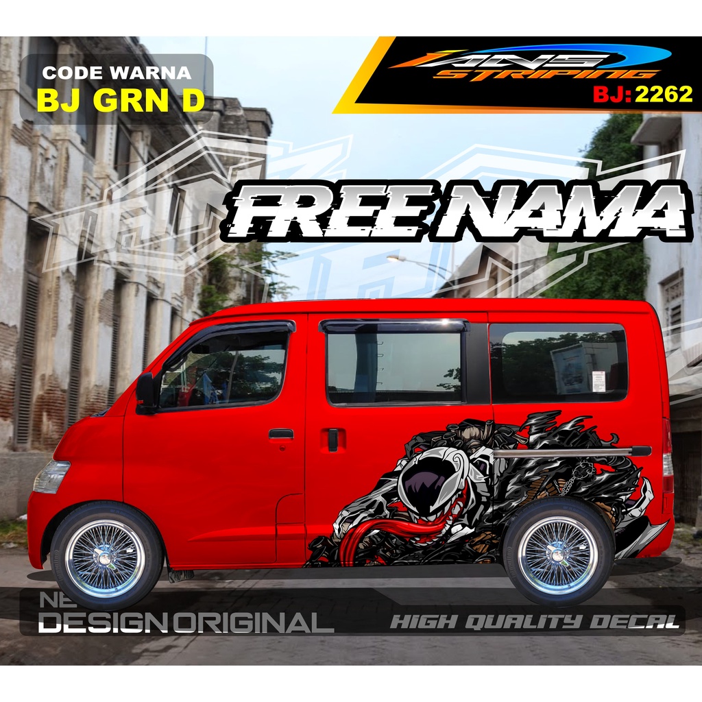 STIKER MOBIL GRANMAX / VARIASI STIKER MOBIL LUXIO / STICKER DECAL BODY SAMPING MOBIL / STIKER MOBIL