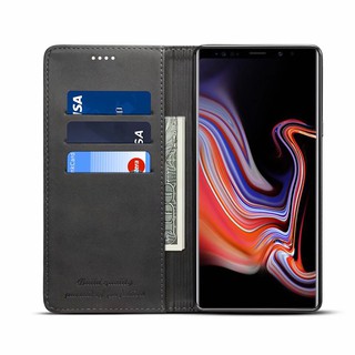 SUTENI Leather Flip Case Samsung Galaxy Note 9 - Casing